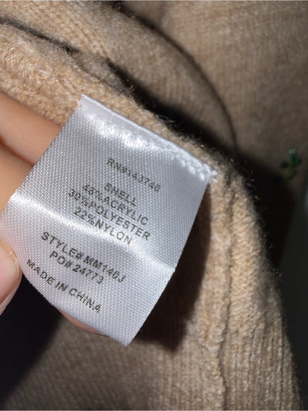 Hyacinth House Tan Embroidered Button-Up Cardigan Sweater - Picture 7 of 7
